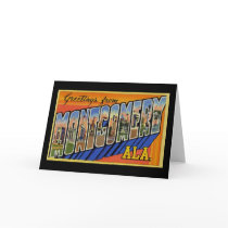 Greetings from Montgomery Alabama Greeting Cards
