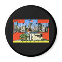 Greetings from Montgomery Alabama Refrigerator Magnets