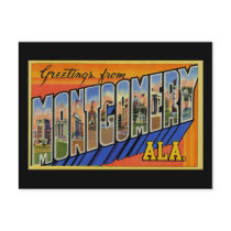 Greetings from Montgomery Alabama Postcards