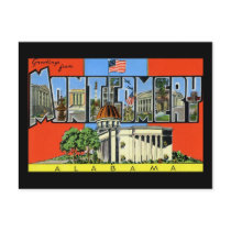 Greetings from Montgomery Alabama Postcards