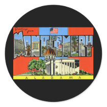 Greetings from Montgomery Alabama Stickers