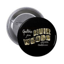 Greetings from Muir Woods National Monument Pinback Button