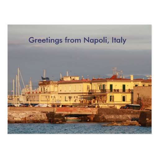Greetings from Napoli, Italy Postcard Zazzle