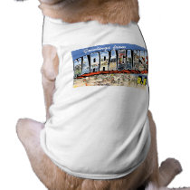 Greetings from Narragansett, Rhode Island! Retro Dog Tshirt