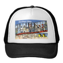 Greetings from Narragansett, Rhode Island! Retro Hats