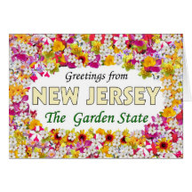 Greetings from New Jersey Cards