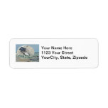 Greetings From New Jersey's Beautiful Beaches Custom Return Address Label