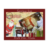 Greetings From North Pole, Alaska Post Cards