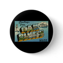 Greetings from Oak Bluffs Massachusetts Buttons