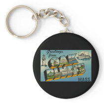 Greetings from Oak Bluffs Massachusetts Key Chains