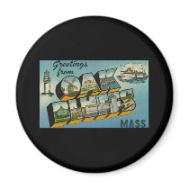 Greetings from Oak Bluffs Massachusetts Fridge Magnets
