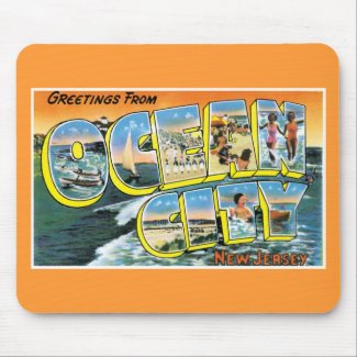 Greetings from Ocean City, New Jersey! mousepad
