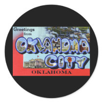 Greetings from Oklahoma City Oklahoma Stickers