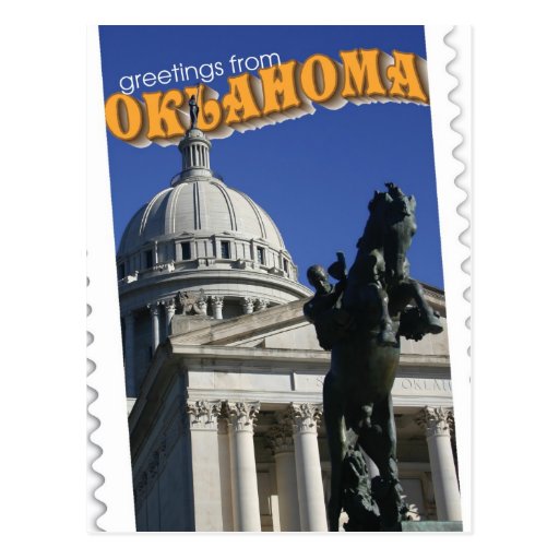 Greetings from Oklahoma Postcard Zazzle