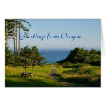 Greetings from Oregon Greeting Cards