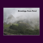 Greetings from Peru postcard