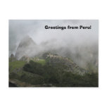 Greetings from Peru postcard