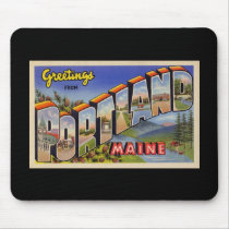 Greetings from Portland Maine Mouse Pads