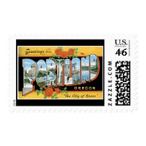 Greetings from Portland Oregon Postage Stamps