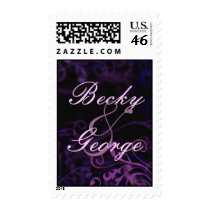 Greetings From--Purple Postage postage