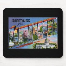 Greetings from Sacramento California Mouse Pad