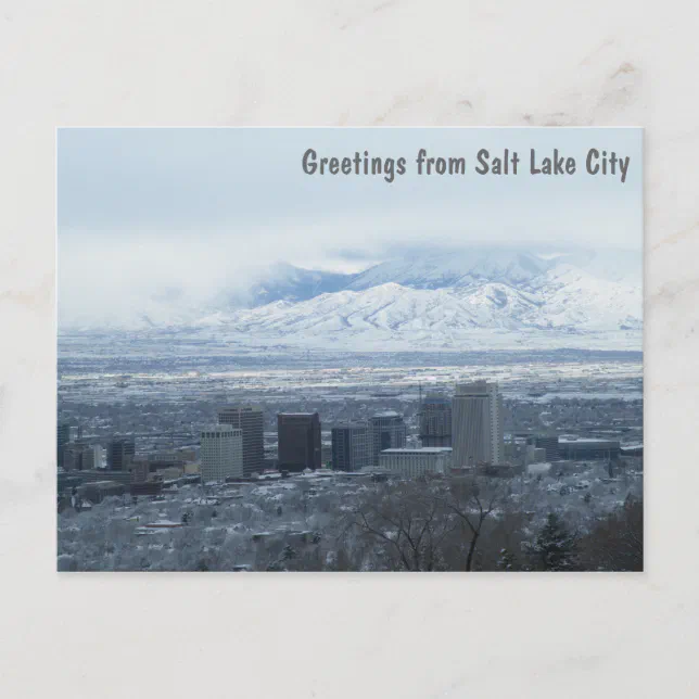 Greetings From Salt Lake City Postcard Zazzle