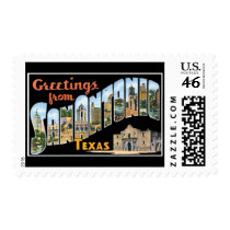 Greetings from San Antonio Texas Postage Stamps