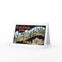 Greetings from San Antonio, Texas! Retro Post Card