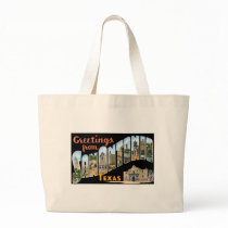 Greetings from San Antonio, Texas! Retro Post Card Bag