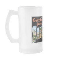 Greetings from San Antonio, Texas! Retro Post Card Mugs