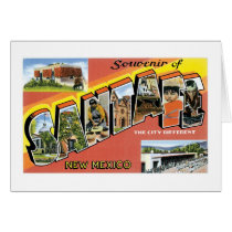Greetings from Santa Fe New Mexico Card