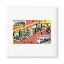 Greetings from Santa Fe New Mexico Fridge Magnets