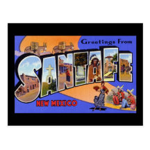 Greetings from Santa Fe New Mexico Postcards