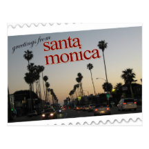 Greetings from Santa Monica, California Postcard