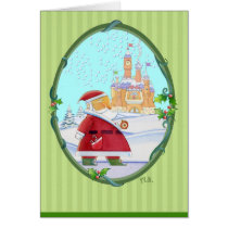 Greetings From Santa's Castle Cards