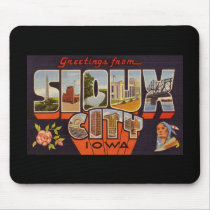 Greetings from Sioux City Iowa Mousepads