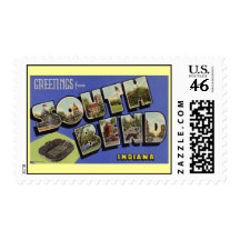 Greetings from South Bend Indiana Postage