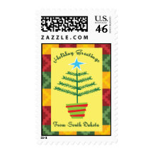 Greetings From South Dakota Postage Stamp