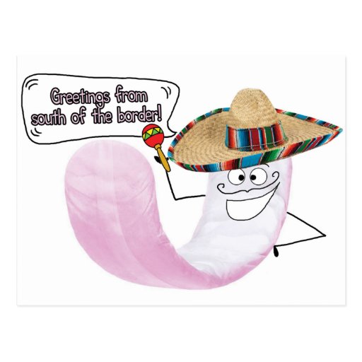 Greetings From South of The Border! Post Card