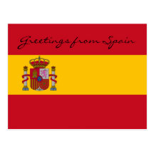 Greetings From Spain  Postcard