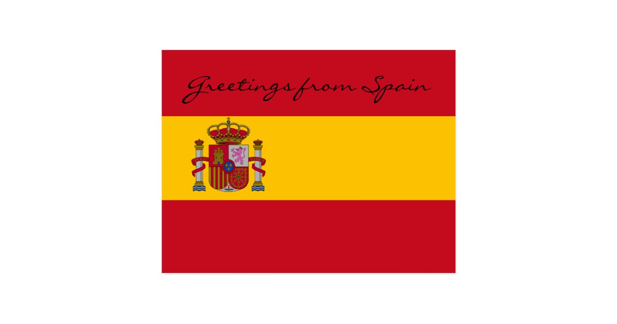Greetings From Spain Postcard Zazzle