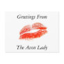 Greetings From The Avon Lady Post Card
