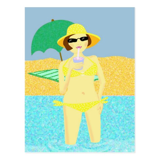 Greetings from the beach post card