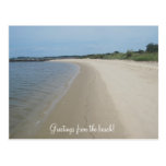 Greetings from the beach! postcard
