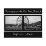 Greetings from the Bear Paw Festival-Alask postcar Postcard