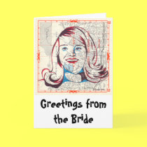 Greetings from the Bride cards