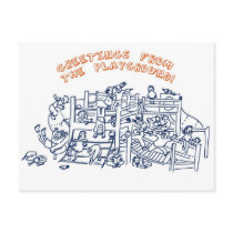 greetings from the playground postcards by letile greetings from the playground postcards