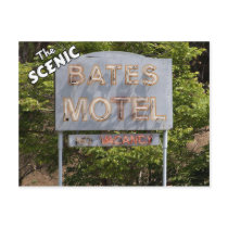 Greetings From The Scenic Bates Motel Postcard