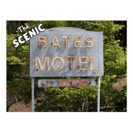 Greetings From The Scenic Bates Motel Postcard