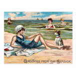 Greetings from the Seaside!  Vintage postcard